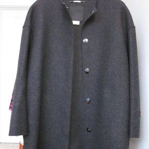 Les Copains BVM Spa designer 100% Virgin Wool Coat size 38